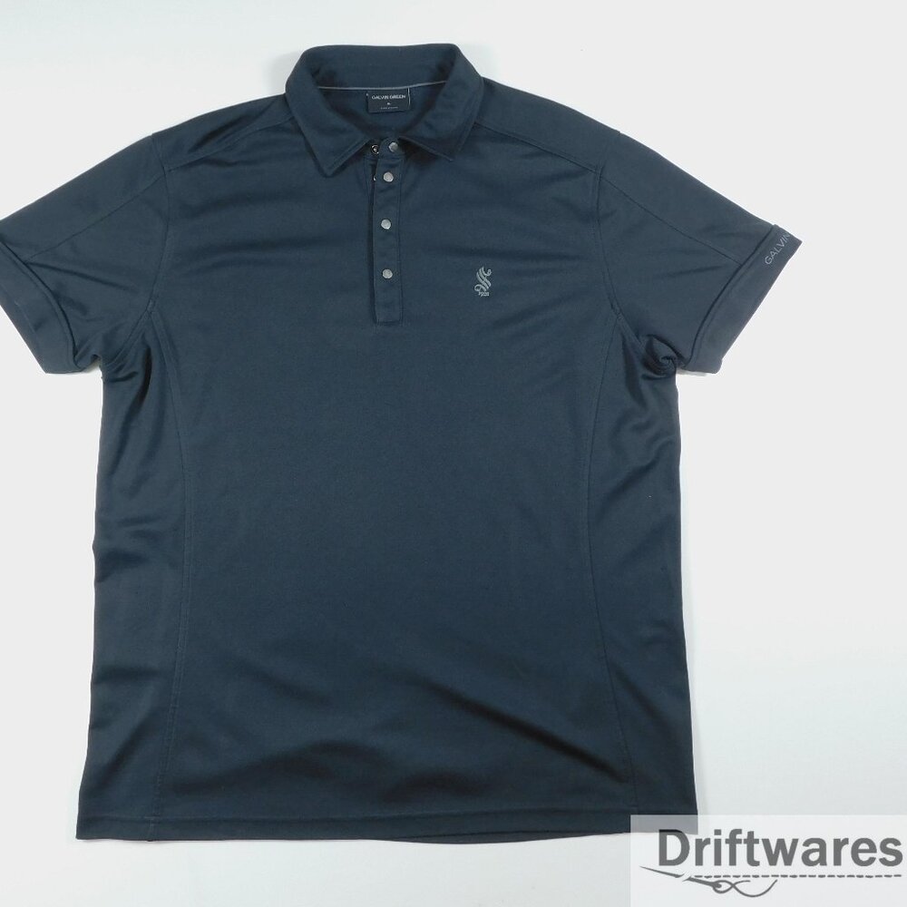 GALVIN GREEN Mens XL Black Polo Shirt Sonoma Golf Club